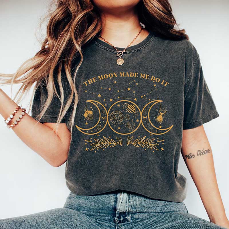 Mystic Moon And Sun Spiritual T-Shirt