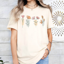 Wild Flowers Mom Botanical T- Shirt