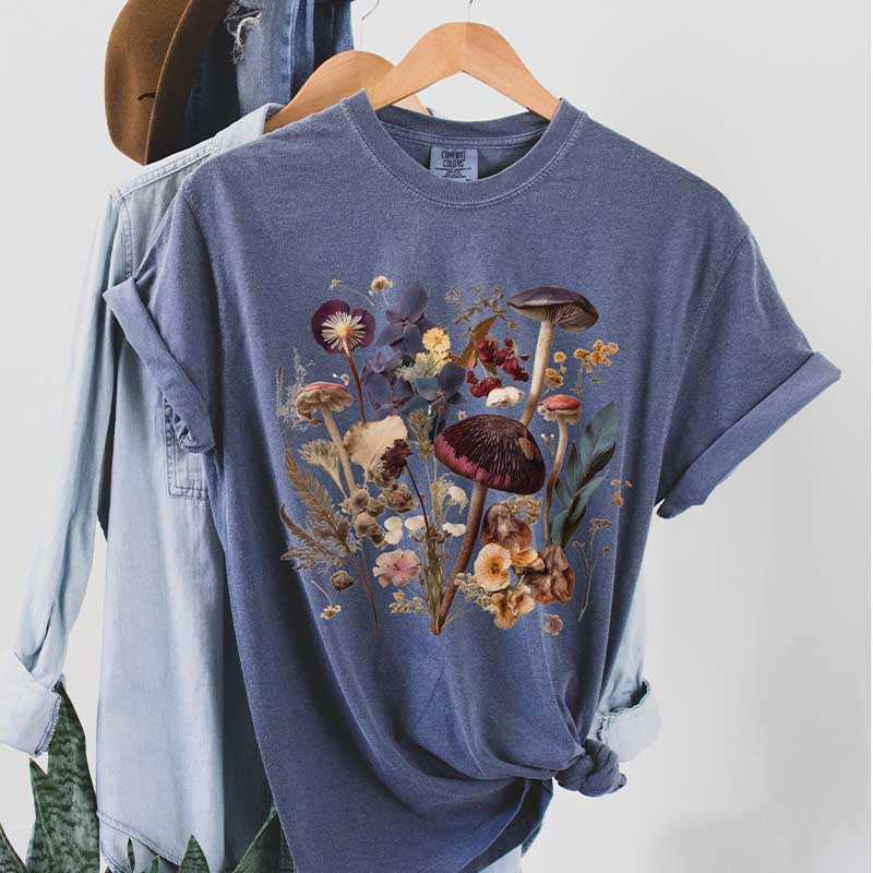 Dried Mushrooms Flowers T-Shirt