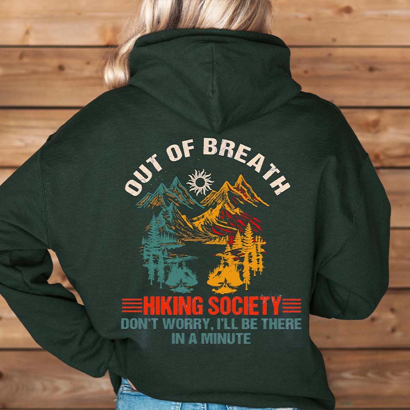 Out Of Breath Hiking Society Nature Hoodie