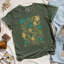 Vintage Style Flora Art Nouveau T-Shirt