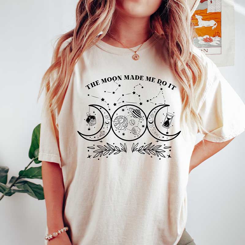 Mystic Moon And Sun Spiritual T-Shirt