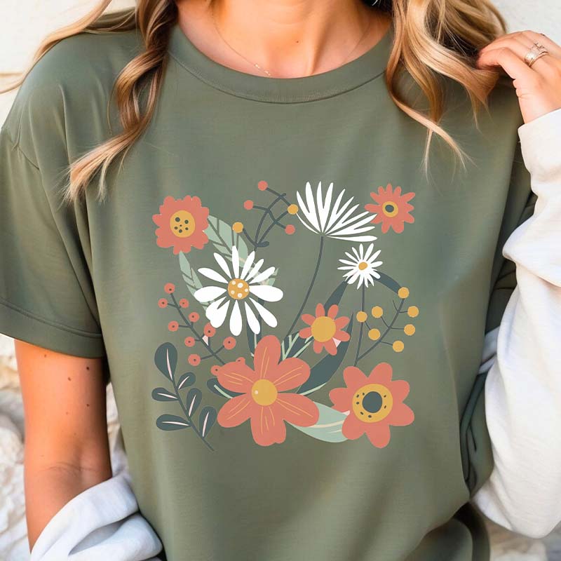 Art Nouveau Wildflowers T-Shirt