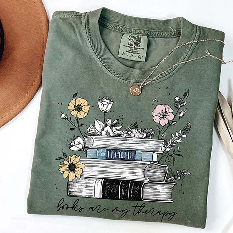 Book Are My Therapy Readers T-Shirt