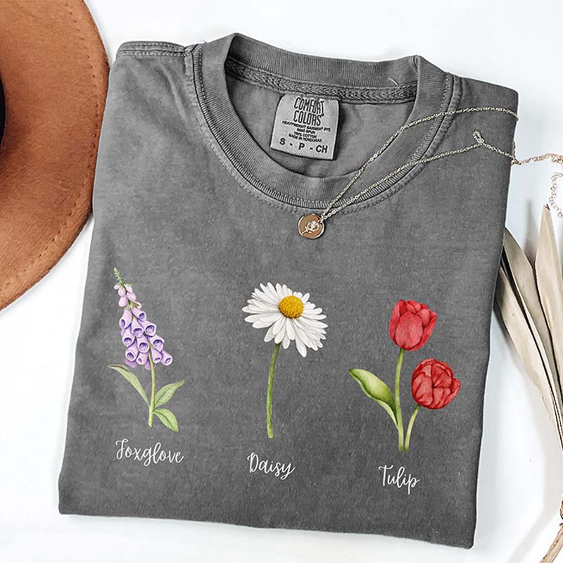 Foxglove Daisy Tulip T-Shirt