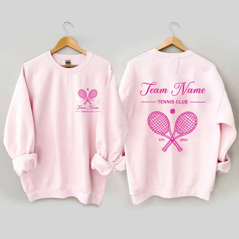 Personalized Tennis Club Matching Team Sweatshirt