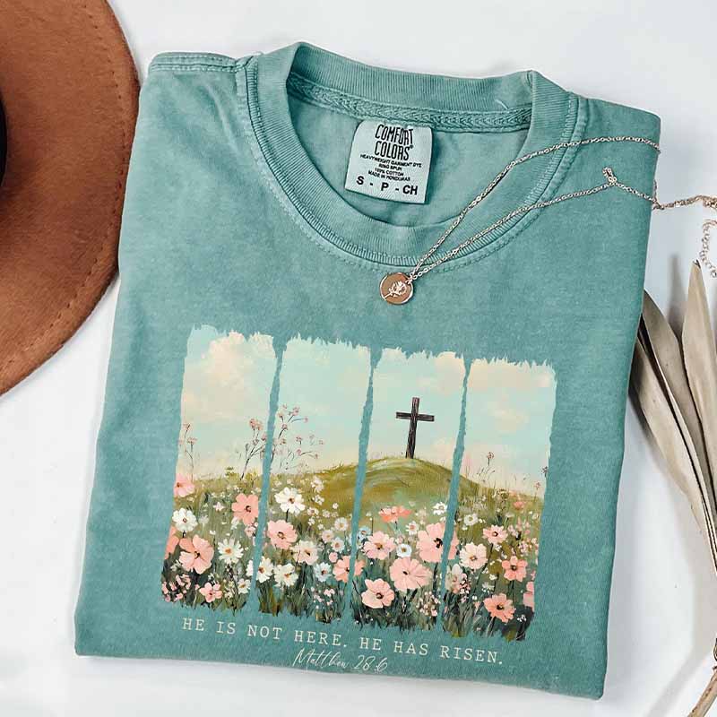 Retro Floral Cozy Religious T-Shirt
