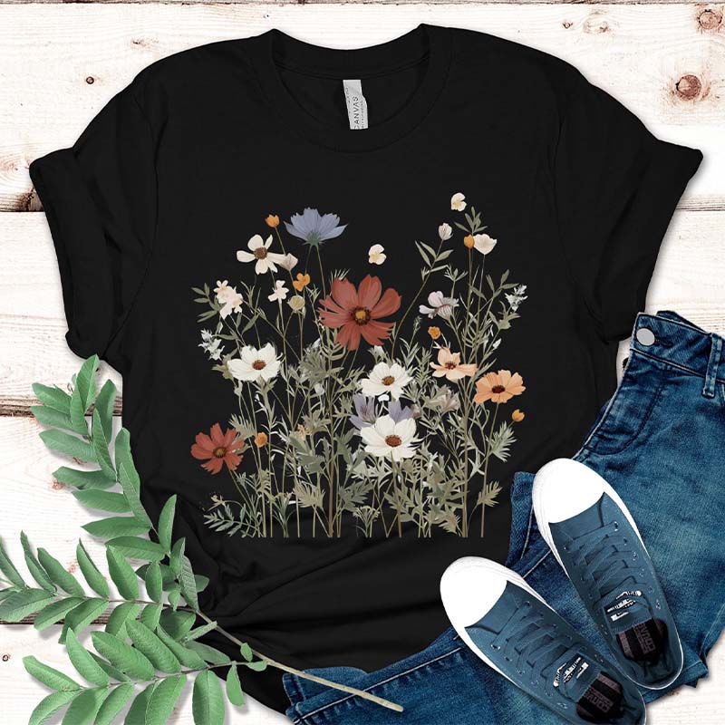Wild Flowers Best Friend Gife T-Shirt