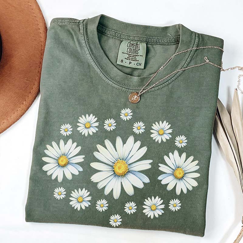 Daisy Wildflowers Birth Month Flower T-Shirt