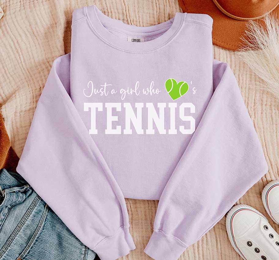 Comfort colors Tennis lover Sweatshirt