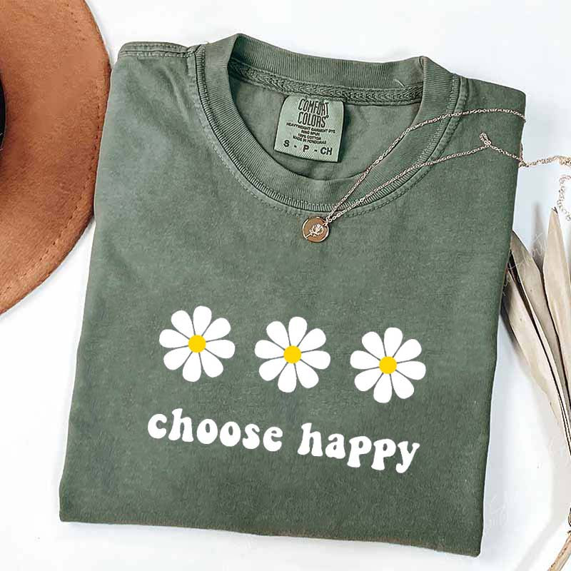 Choose Happy Daisy T-Shirt