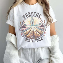 Farming Spiritual Outdoor Wildflower Design T-Shirt