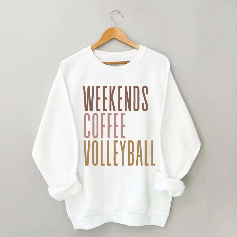 Weekend Coffee Volleyball Sweatshirt