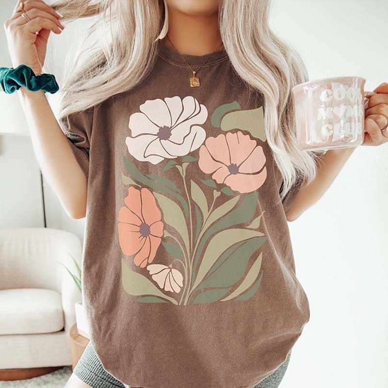 Artsy Flowers Matisse Inspired T-Shirt