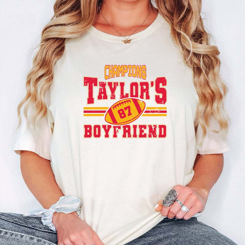 Go Boyfriend Funny Football T-shirt