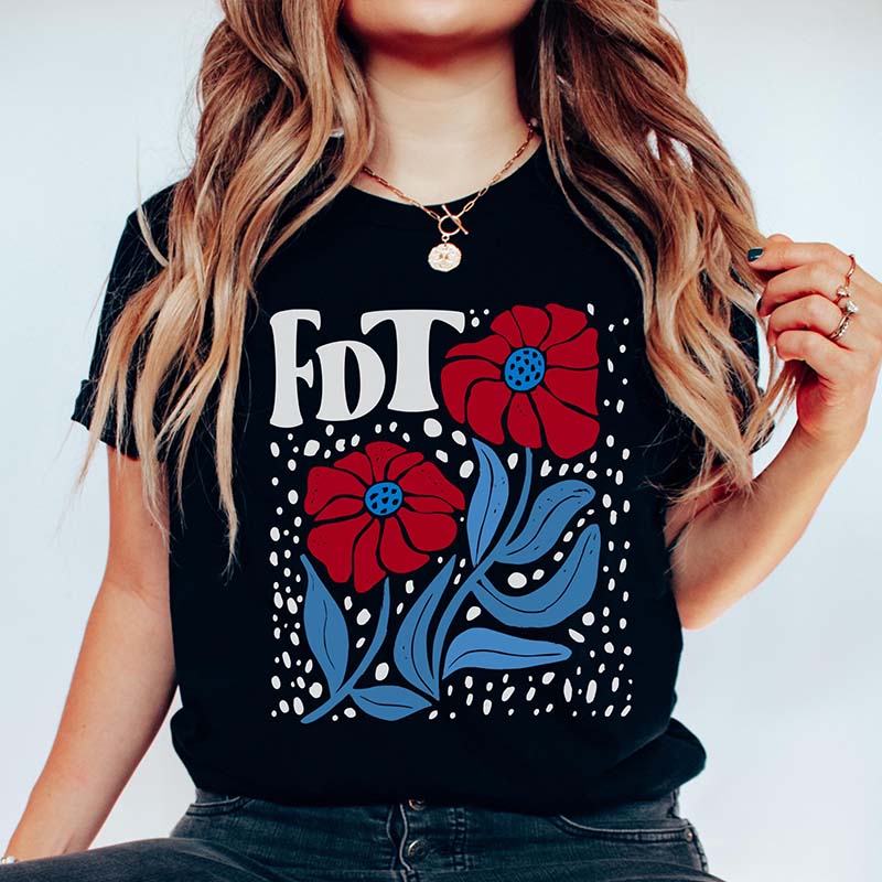 FDT Funny Political Flowers T-Shirt