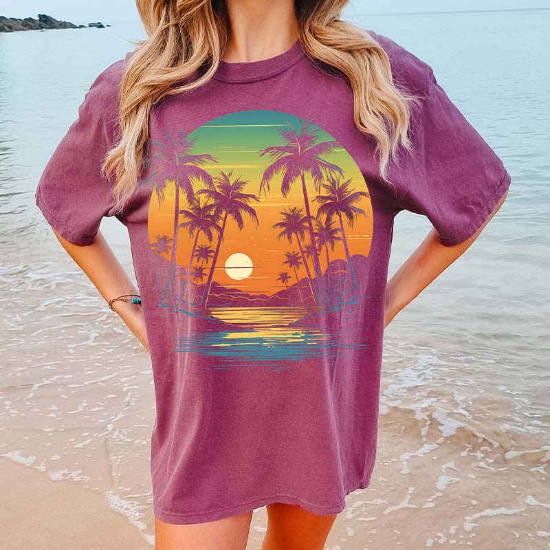 Summer Vacation Beach Palm T-Shirt