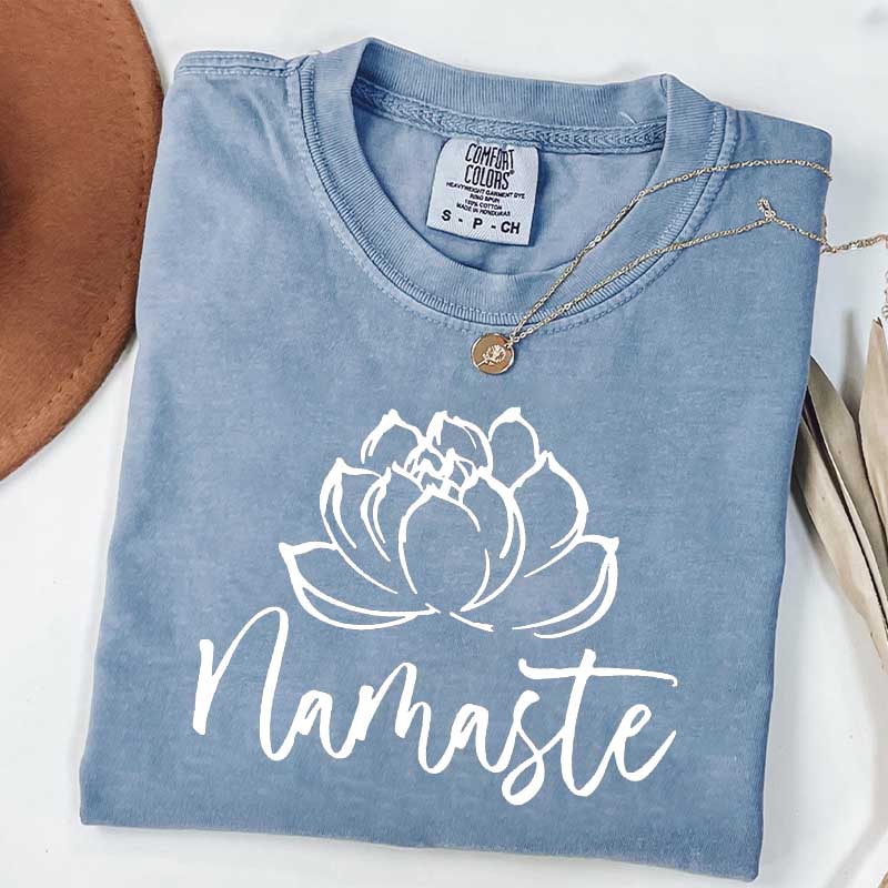 Namaste Lotus Flower Hippie T-Shirt