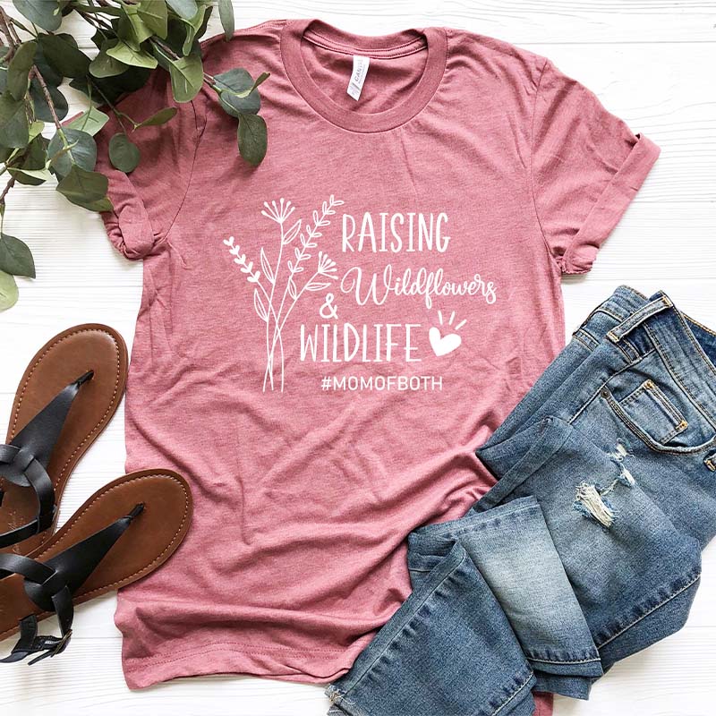 Cute Raising Wildflowers and Wildlife T-Shirt
