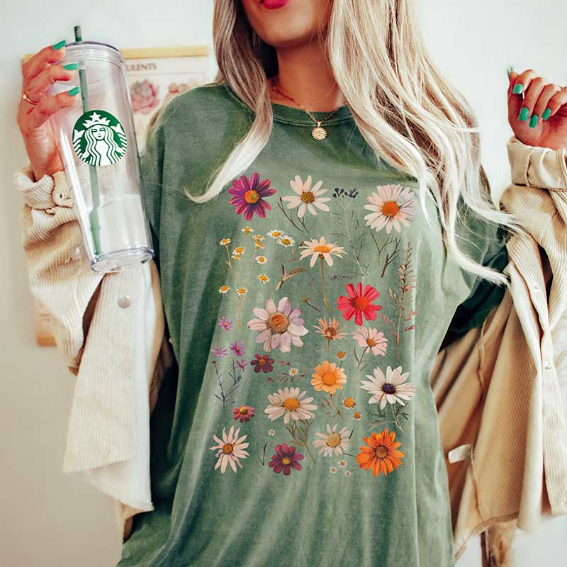 Pressed Flower Daisy T-Shirt