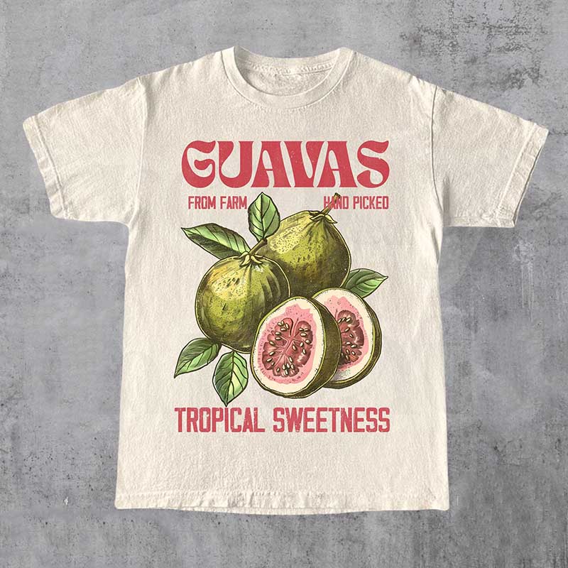 Guavas Retro Exotic Fruit Lover T-Shirt
