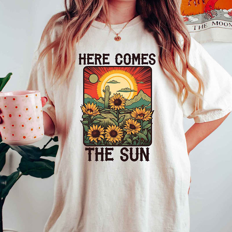 Travel Beach Sunshine Sunflower T-Shirt
