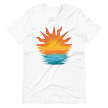 Retro Sunset Rays Wavy Beachy T-Shirt
