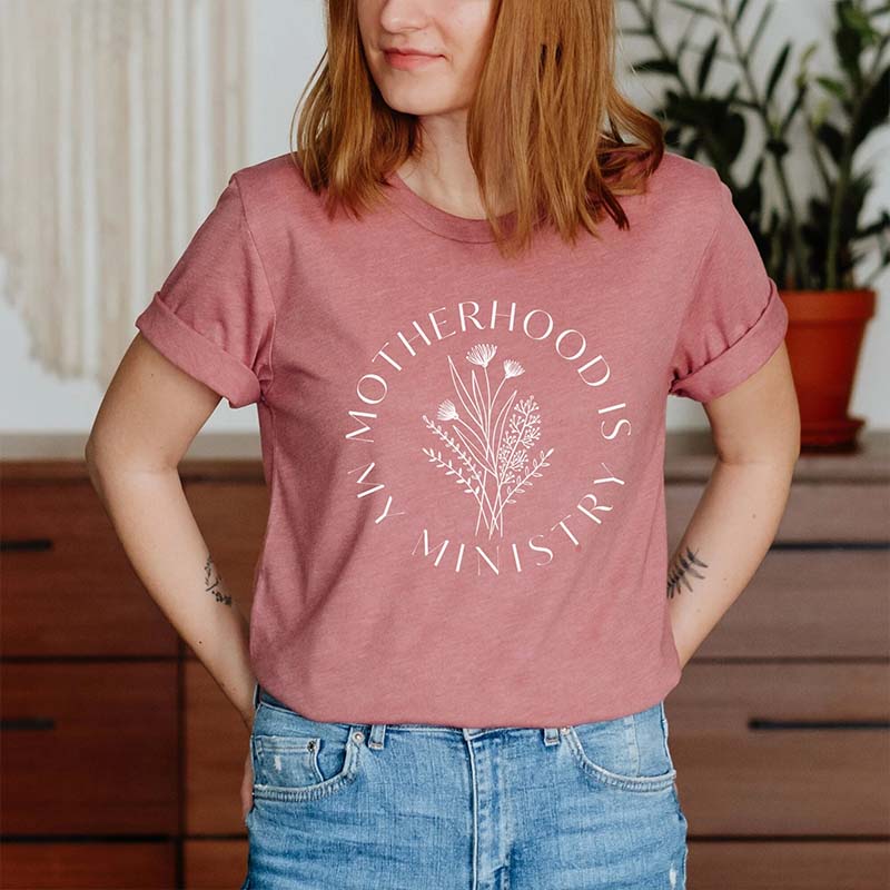 Motherhood Is My Ministry Christian T-Shirt