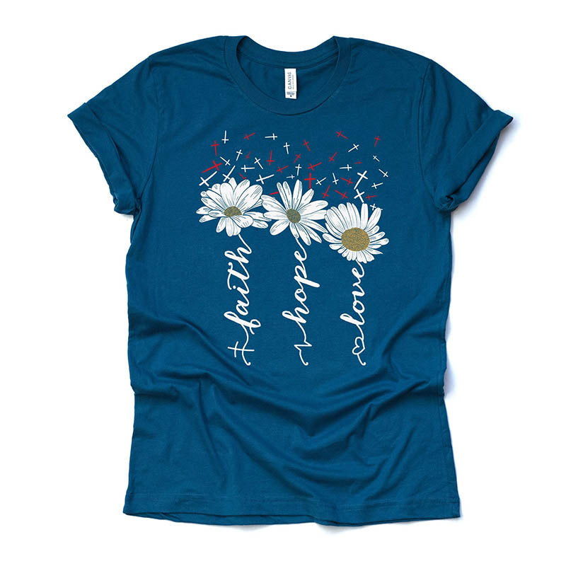 Daisy Flower Christian Faith T-Shirt