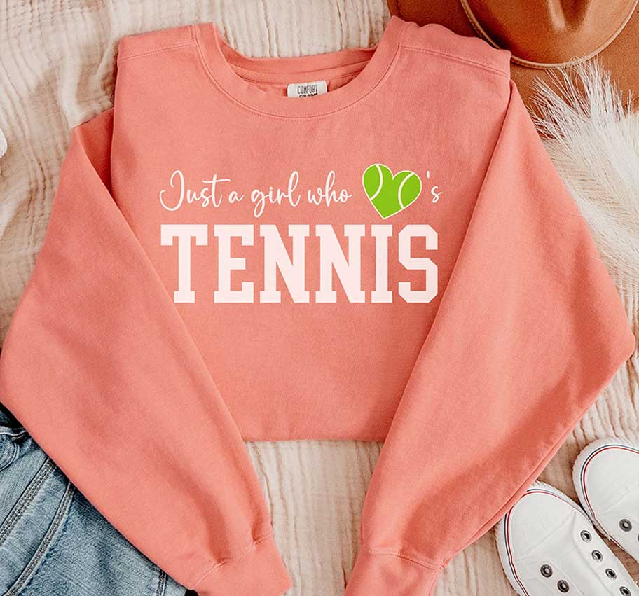 Comfort colors Tennis lover Sweatshirt