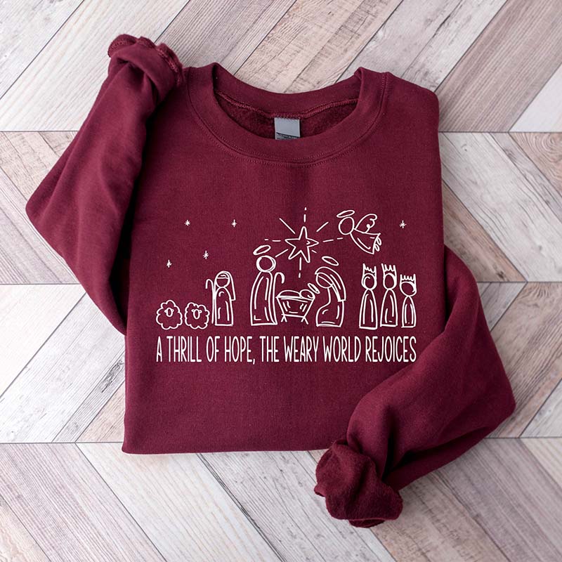 Christian True Story Nativity Sweatshirt