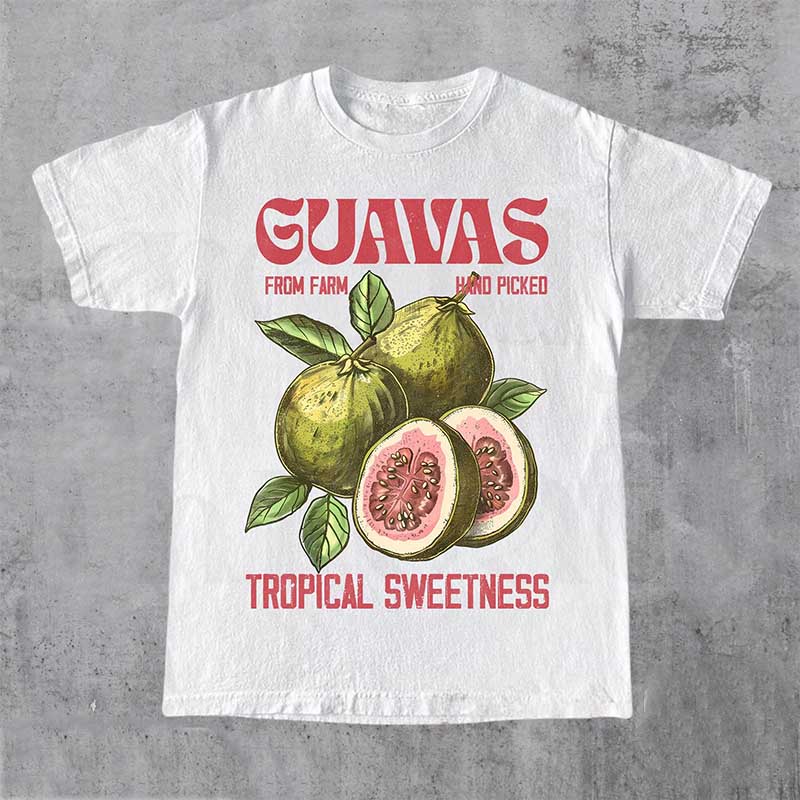 Guavas Retro Exotic Fruit Lover T-Shirt