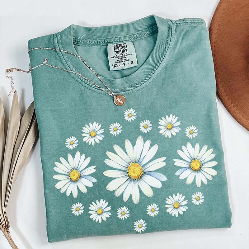 Daisy Wildflowers Birth Month Flower T-Shirt