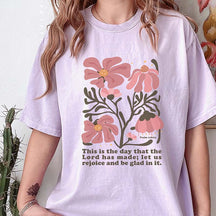 Boho Religion Christian Faith Based Flower T-Shirt