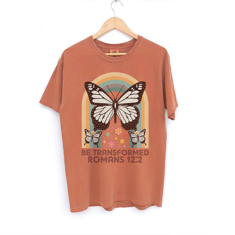 Be Transformed Butterfly Rainbow T-Shirt