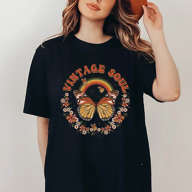 Vintage soul butterfly T-Shirt