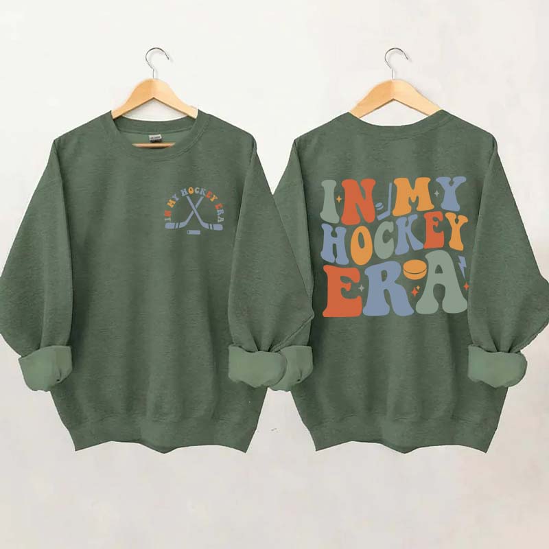 In My Hockey Mom Era Mama Sweatshirt