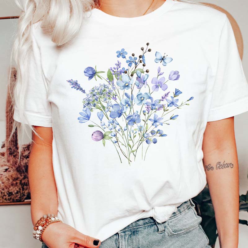 Wildflowers Graphic Gift for Women T-Shirt