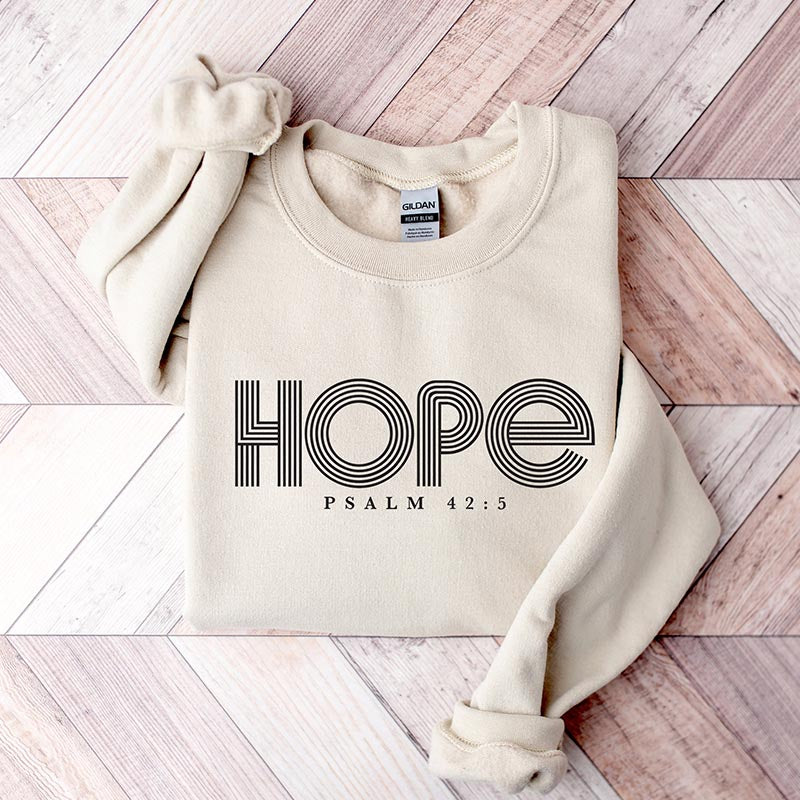 Hope Psalm 42:5 Christian Sweatshirt