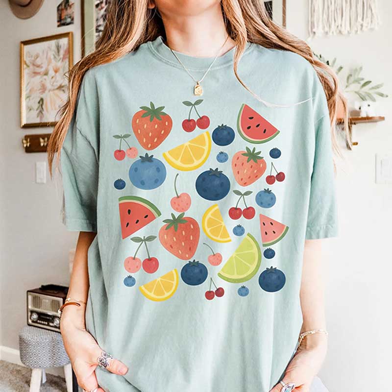 Summer Fruit Time Tropical Vacation T-Shirt