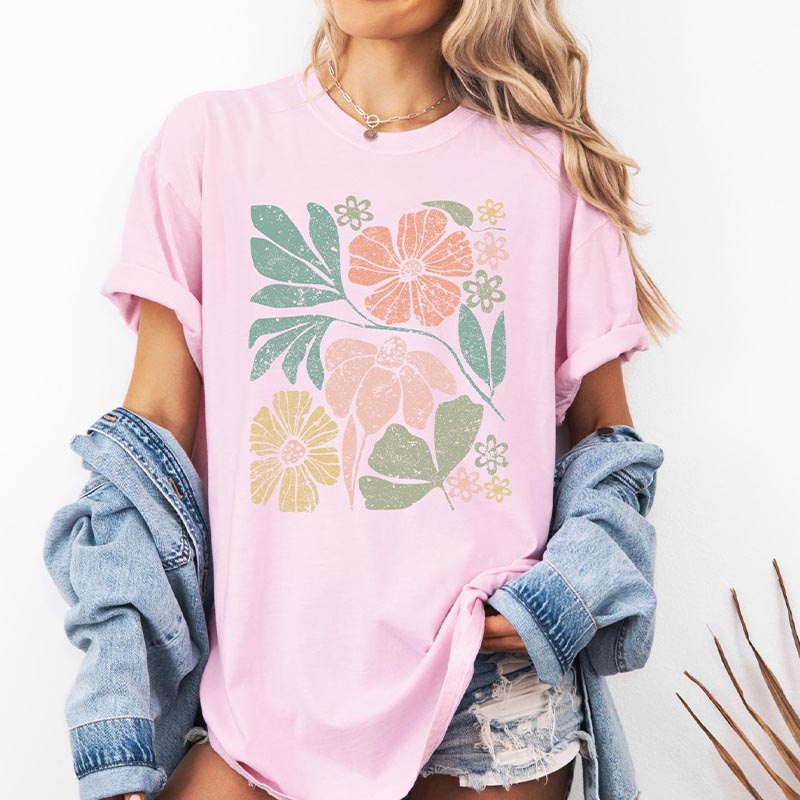 Comfort Colors Boho Wildflowers Botanical T-Shirt