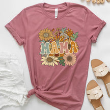 Retro Floral  Mother's Day T-Shirt