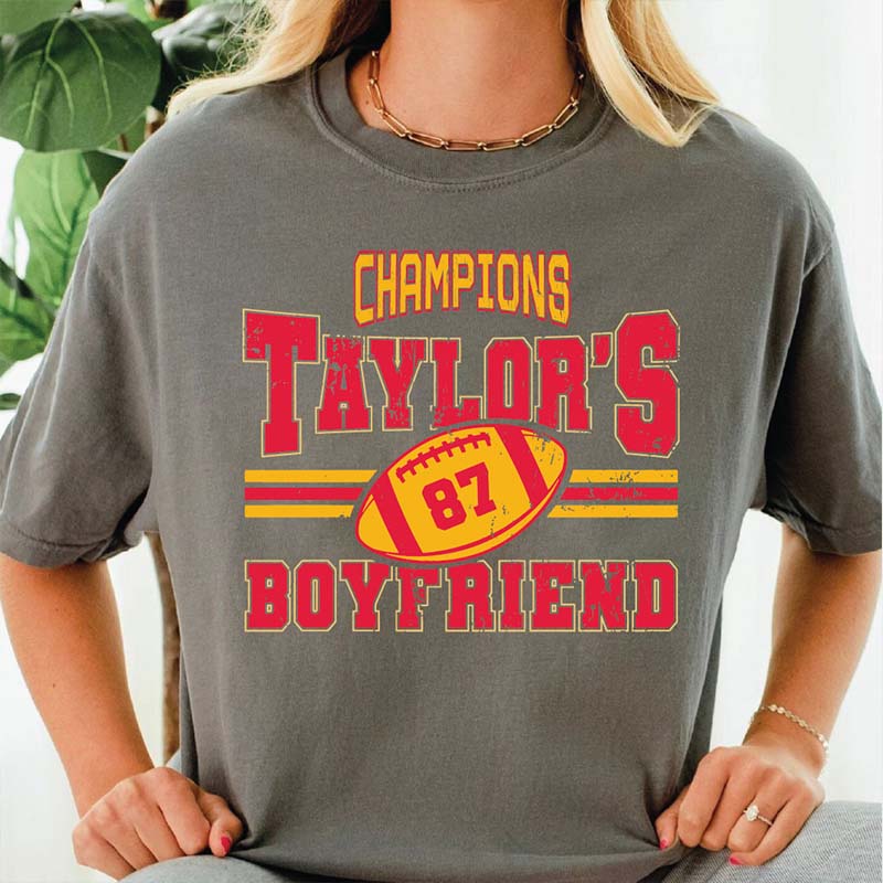 Go Boyfriend Funny Football T-shirt