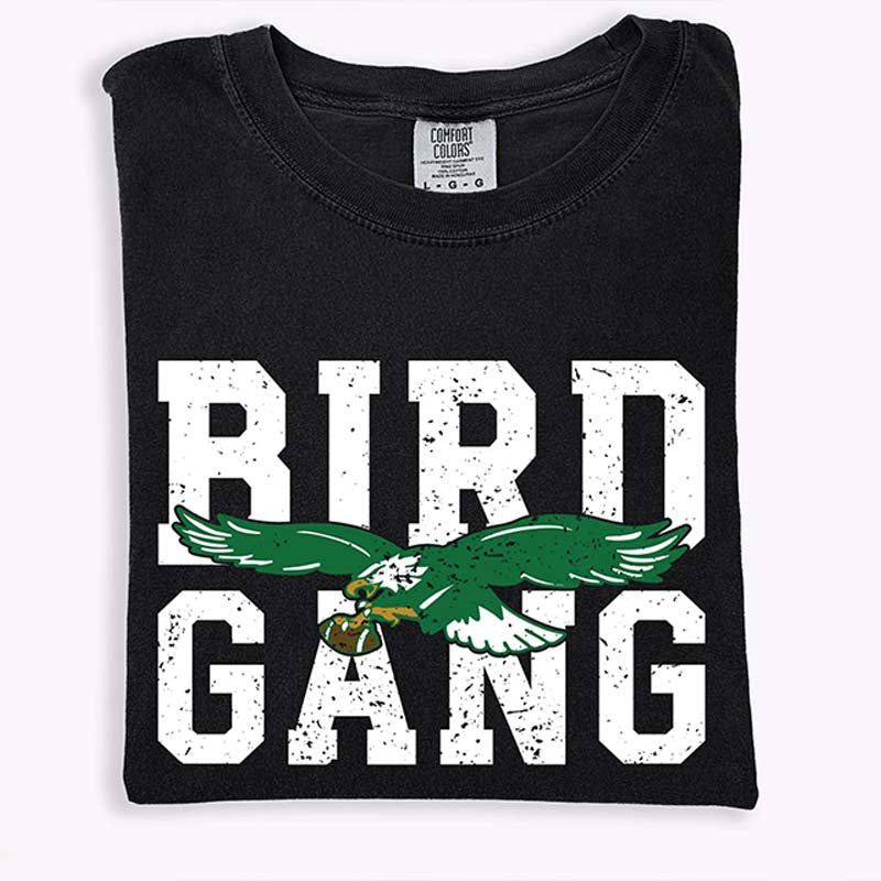 Bird Gang Eagles Football T-Shirt