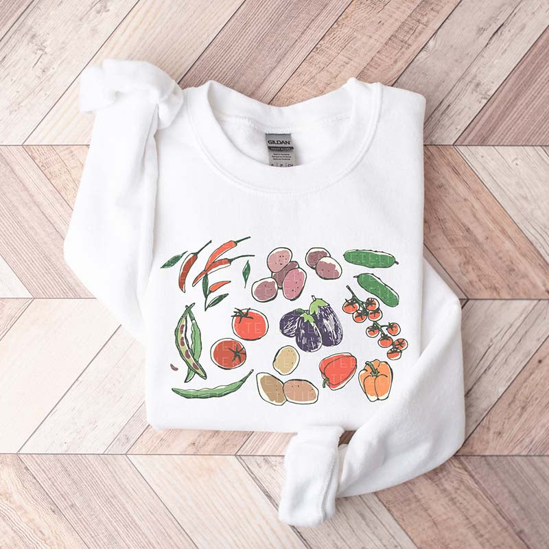 Garden Farm Life Fresh Vegetables Sweatshirt