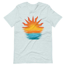 Retro Sunset Rays Wavy Beachy T-Shirt
