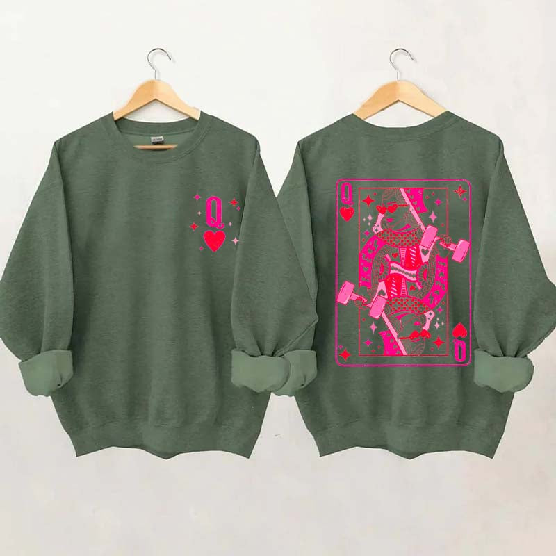 Weightlifting Queen Of Hearts Sweatshirt