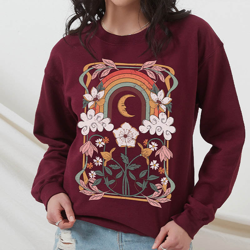 Art Minimalist Sun Flowers Sweatshirt