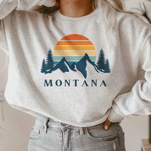 Montana Mountains Hiking Sweatshirt