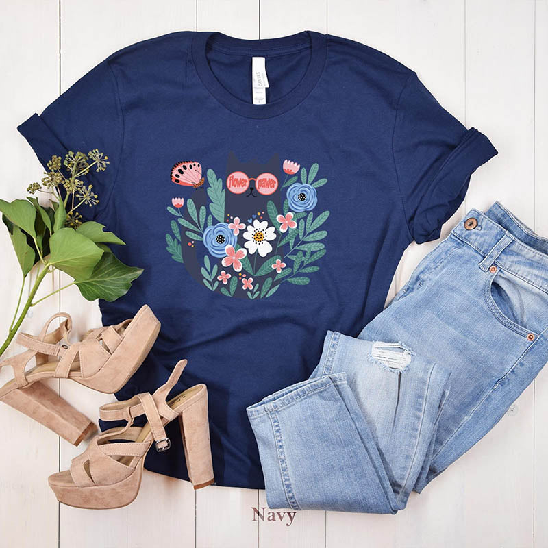 Funny Cat Plant Lover T-Shirt